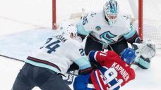 Brandon Montour scores hat trick in Kraken&#8217;s rout of Canadiens