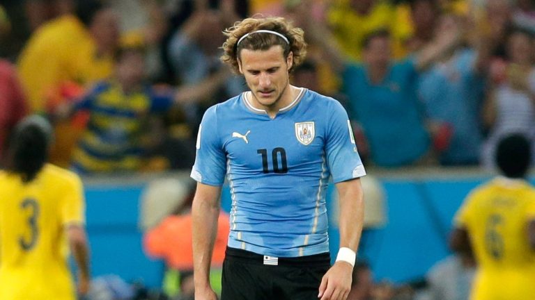 Former Uruguay soccer star Diego Forlan. (AP/Marcio Jose Sanchez)