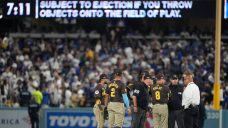 Dodgers fans throw items on field, cause delay in Game 2 vs. Padres