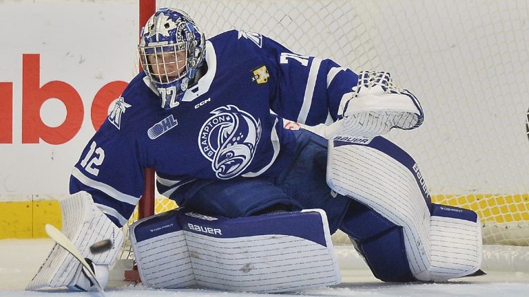 Jack Ivankovic of the Brampton Steelheads. (Terry Wilson/OHL Images)