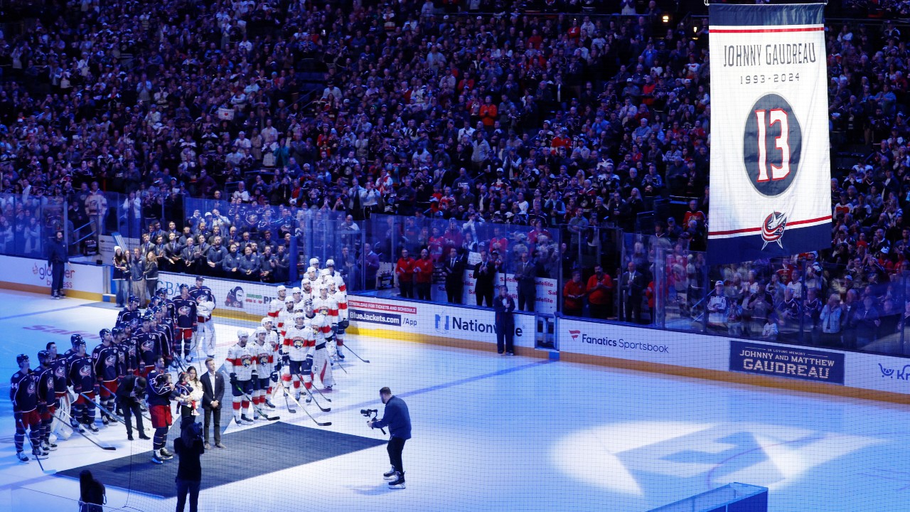 Blue Jackets start home opener with no left-winger to honour Gaudreau