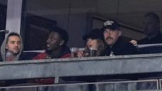 Taylor Swift and Travis Kelce take in Game 1 of ALCS