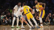 LeBron, Bronny James make NBA history in Lakers&#8217; win over Timberwolves