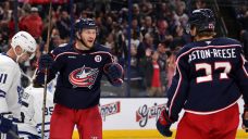 Olivier scores twice as Blue Jackets crush Maple Leafs