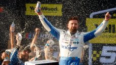 Stenhouse snaps 65-race skid, crash at Talladega scrambles playoff picture