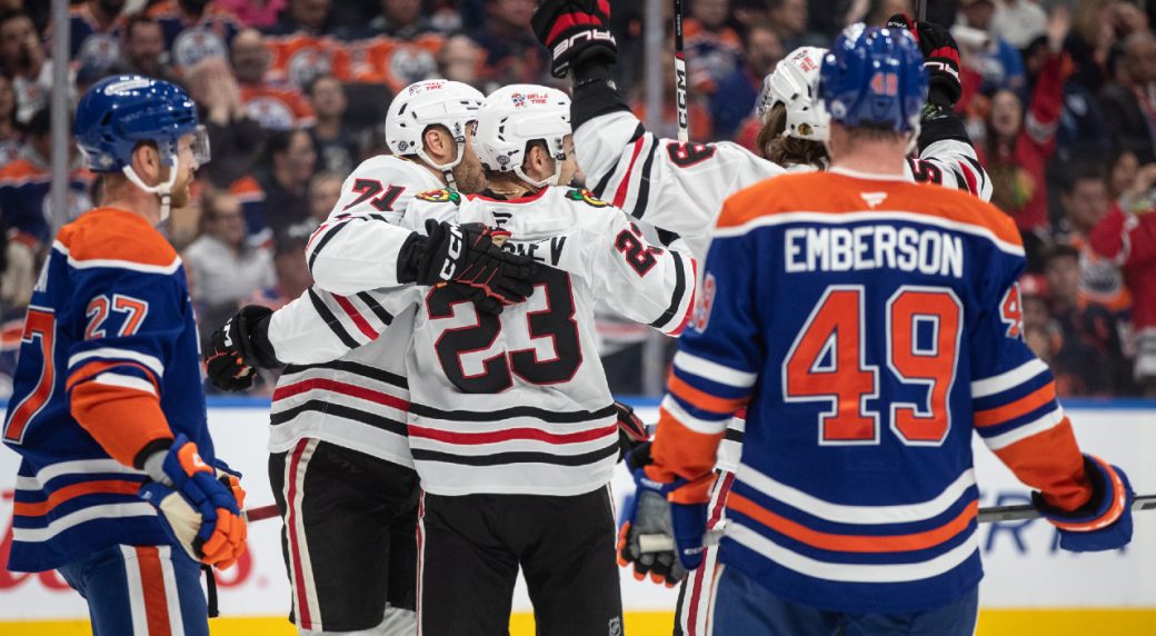 Teravainen nets four points as Blackhawks beat winless Oilers 