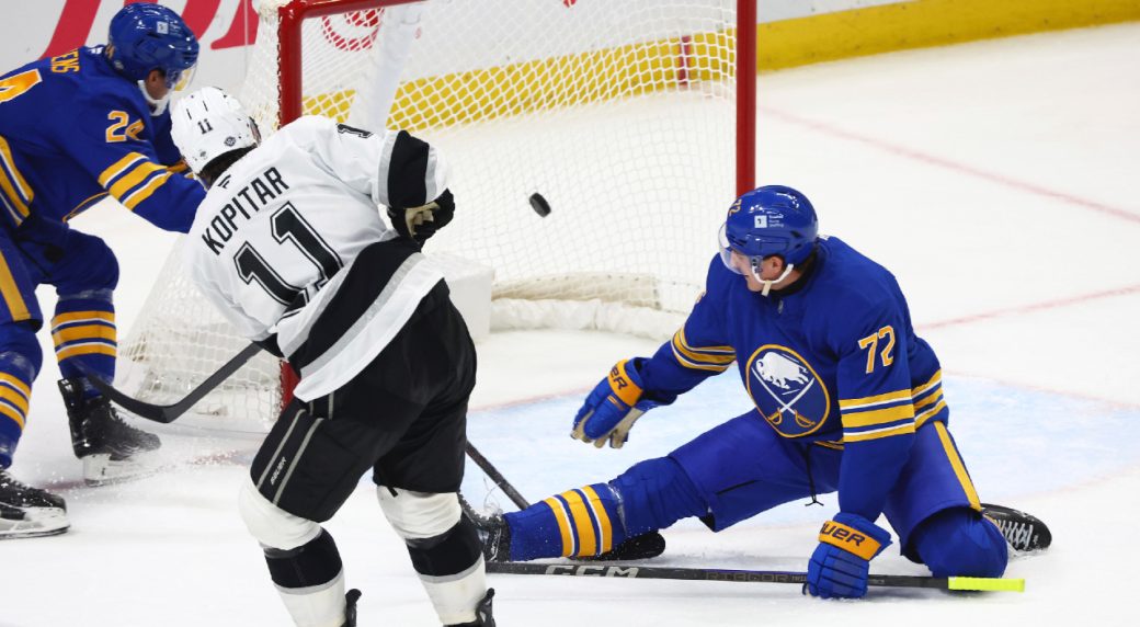 NHL Roundup: Kings’ Kopitar scores hat trick in season-opening win over Sabres