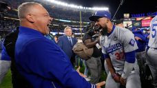 Former Blue Jays Teoscar Hernandez, Kevin Kiermaier celebrate World Series win