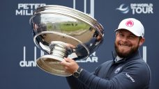 Hatton wins Dunhill Links for record third time, beats Colsaerts by one stroke