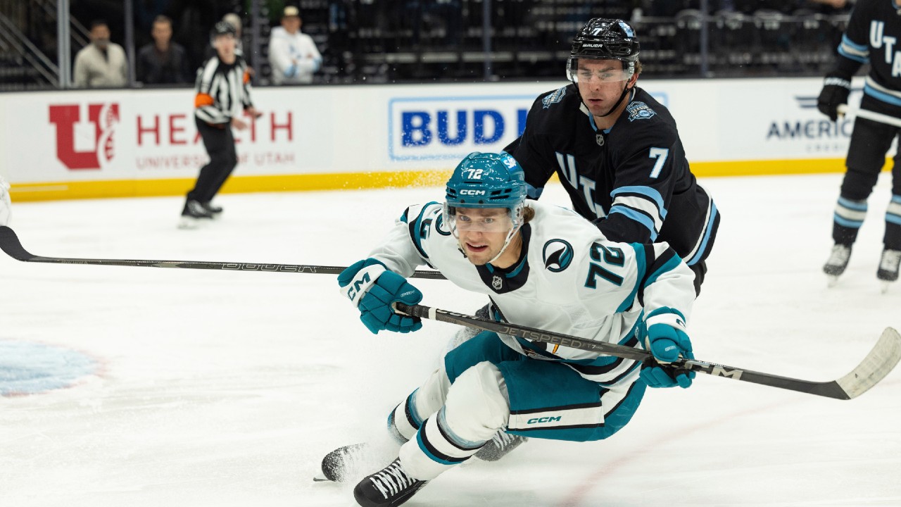 Sharks get first win with stunning comeback vs. Utah