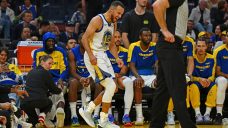 Warriors&#8217; Stephen Curry sustains left peroneal strain, to be re-evaluated Friday