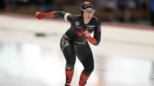 Ivanie Blondin of Canada. (Matthias Schrader/AP)