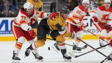 Keegan Kolesar scores twice as Golden Knights shut out Flames