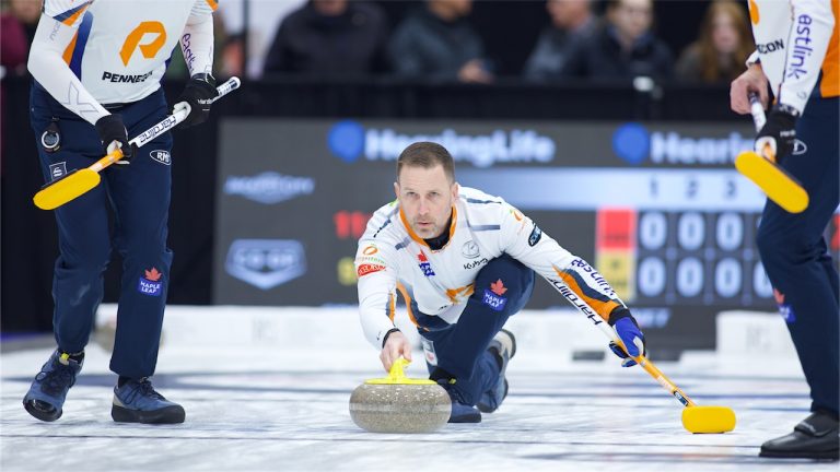 Brad Gushue in action during the HearingLife Tour Challenge on Saturday, Oct. 5, 2024, in Charlottetown. (Anil Mungal/GSOC)