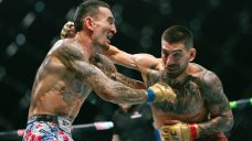 Ilia Topuria knocks out Max Holloway to defend featherweight title at UFC 308