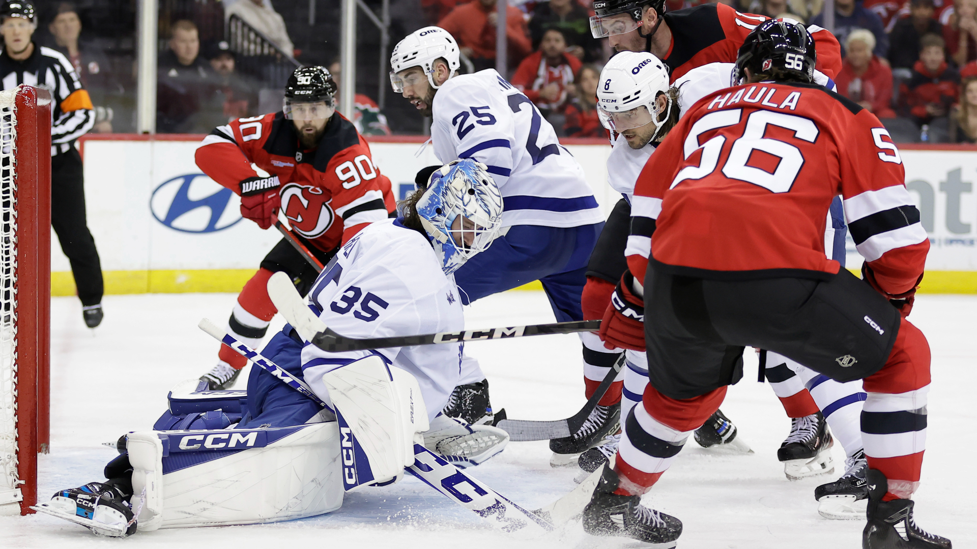 Lorentz, Hildeby lead Maple Leafs to win over Sheldon Keefe’s Devils