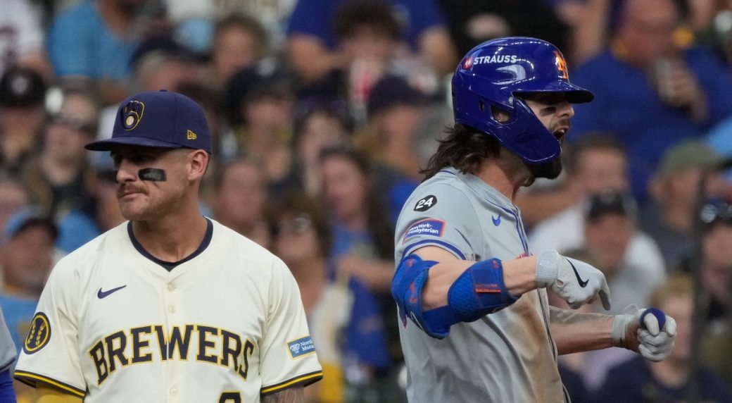 Mets’ Winker, Brewers’ Adames exchange words after triple