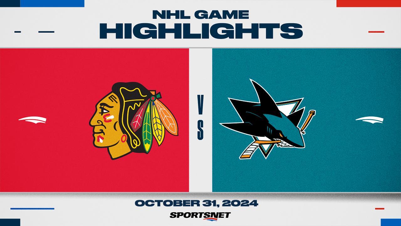 NHL Highlights: Sharks 3, Blackhawks 2