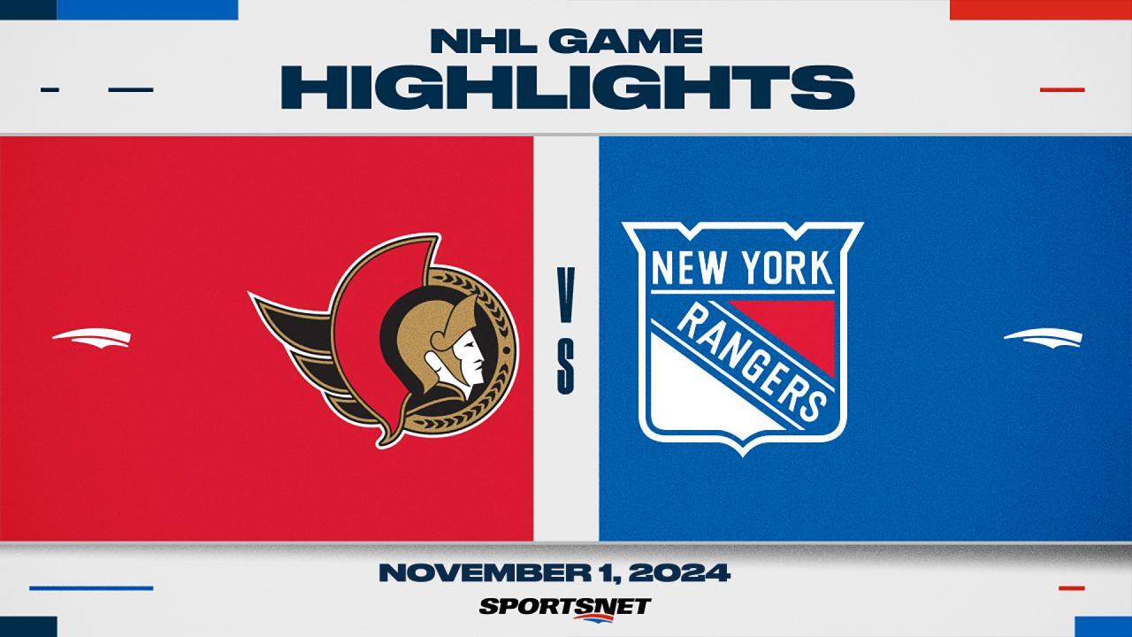 NHL Highlights: Rangers 2, Senators 1