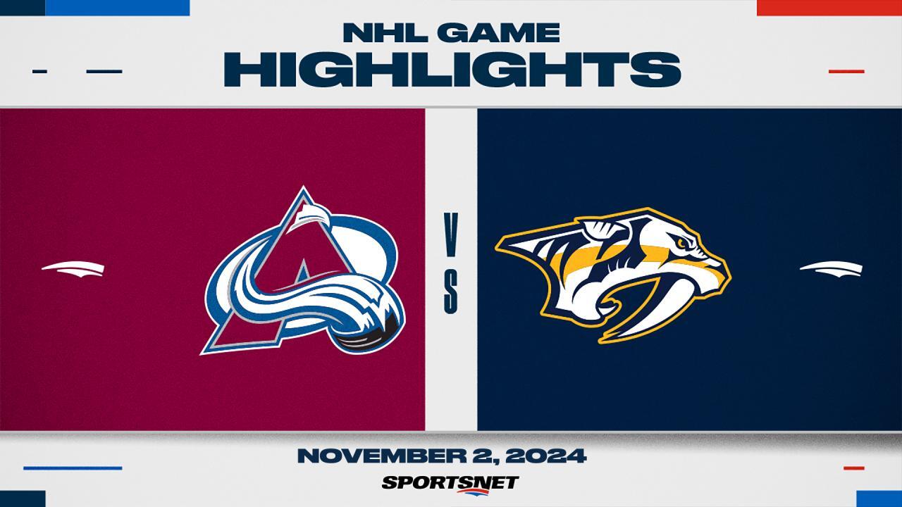 NHL Highlights: Predators 5, Avalanche 2