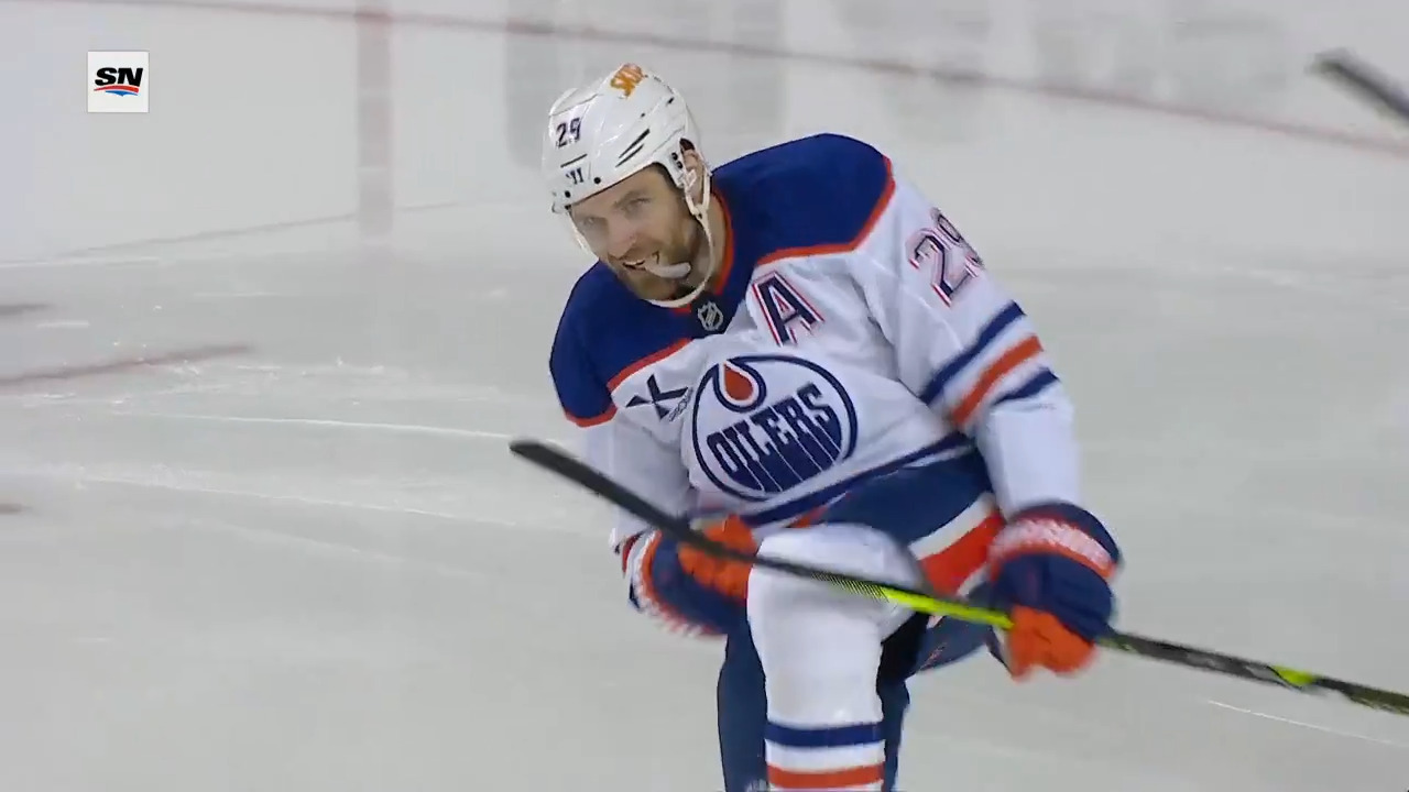 Oilers’ Draisaitl buries backhander in opening minute vs. Flames