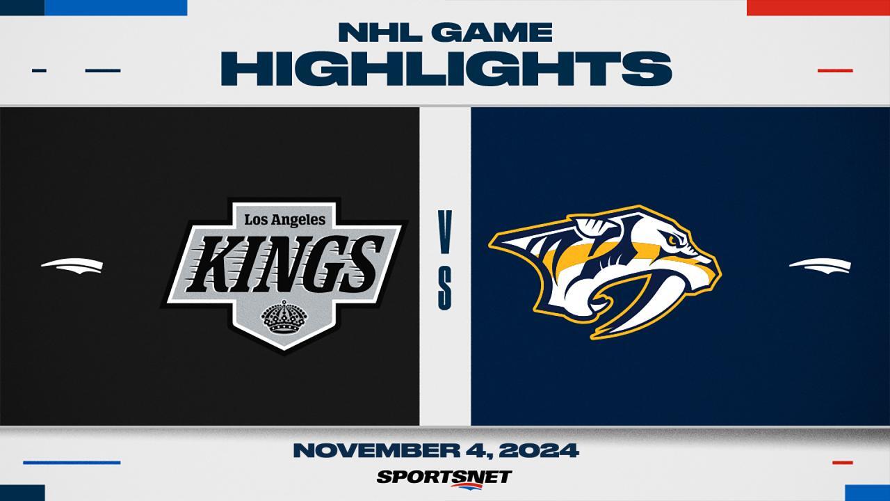 NHL Highlights: Kings 3, Predators 0