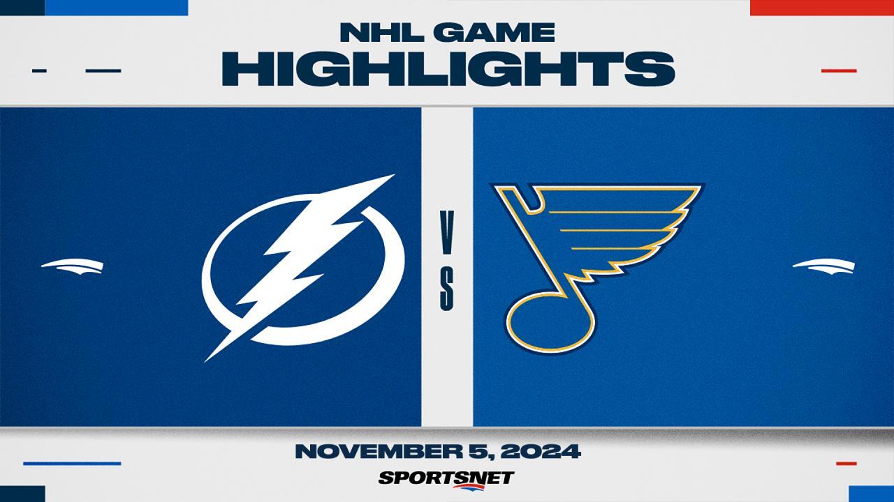 NHL Highlights: Blues 3, Lightning 2