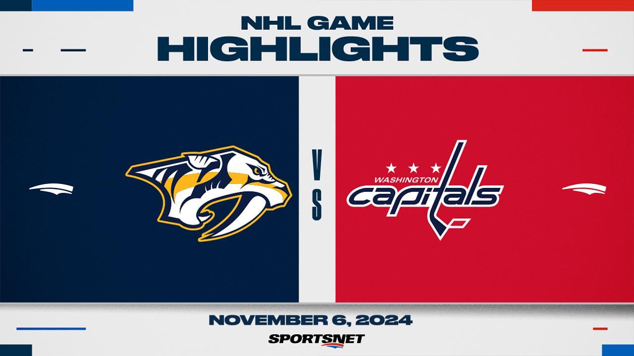 NHL Highlights: Capitals 3, Predators 2