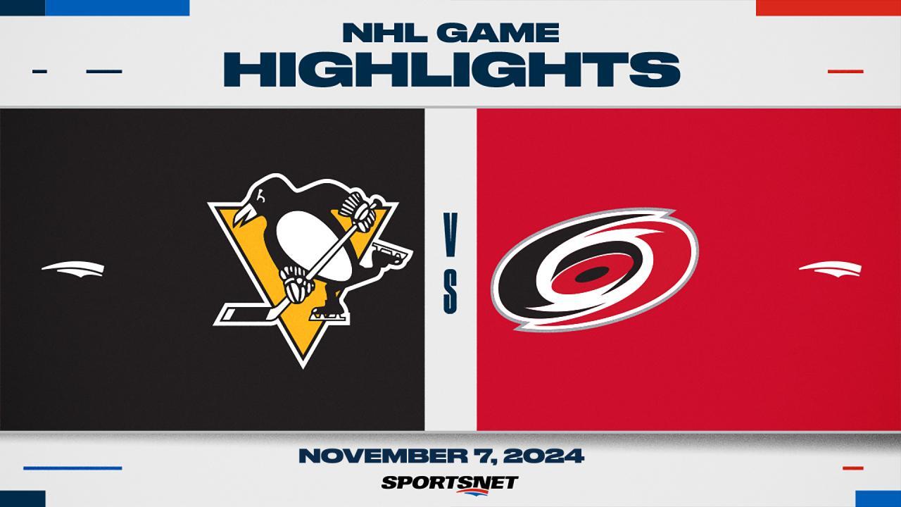 NHL Highlights: Hurricanes 5, Penguins 1