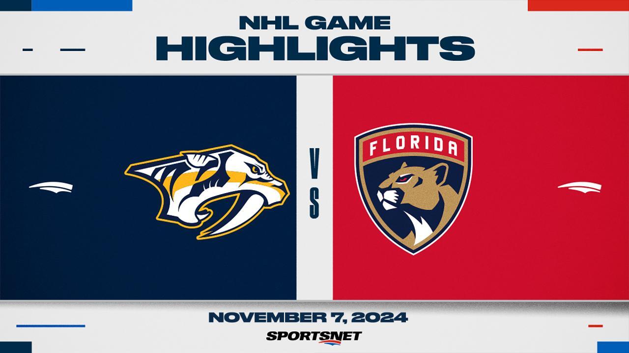 NHL Highlights: Panthers 6, Predators 2