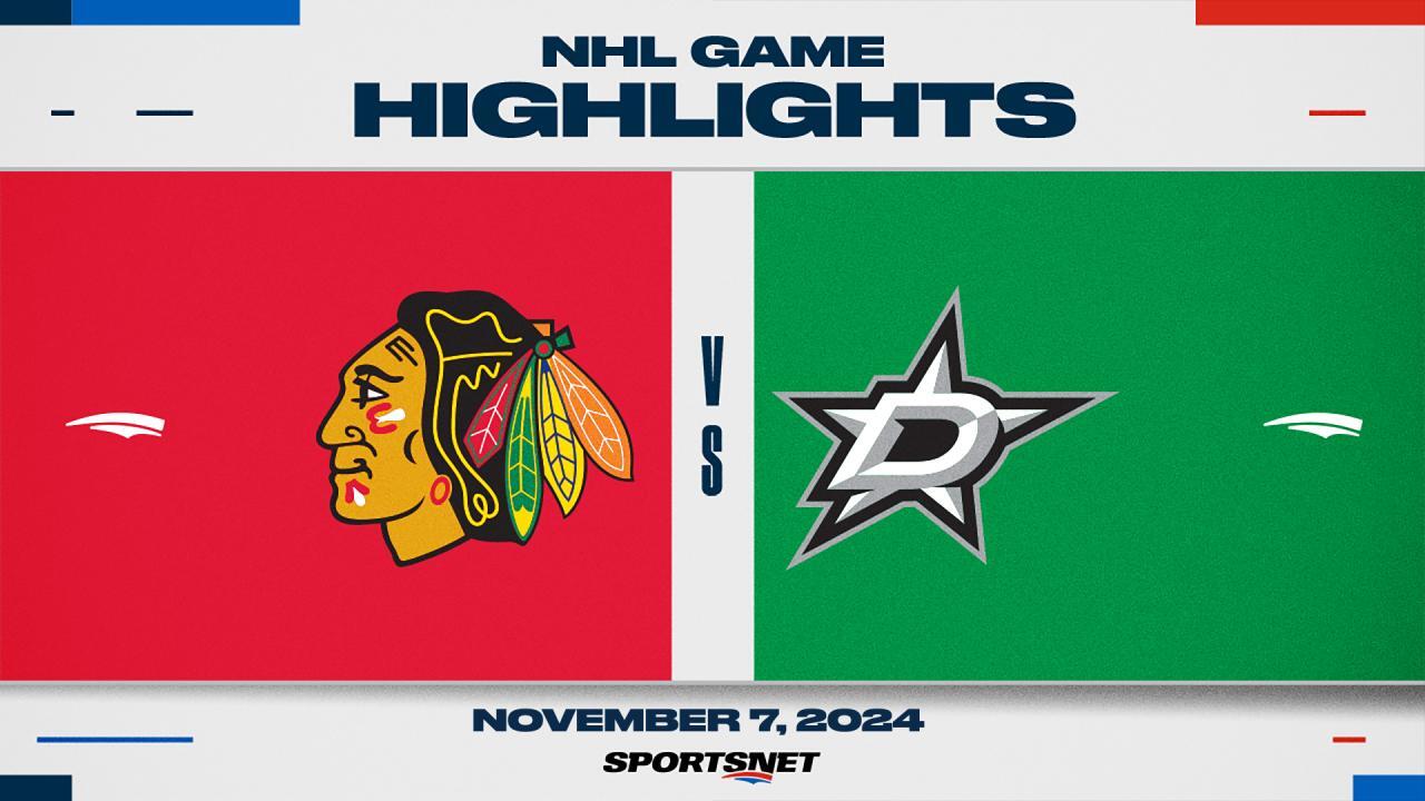 NHL Highlights: Stars 3, Blackhawks 1