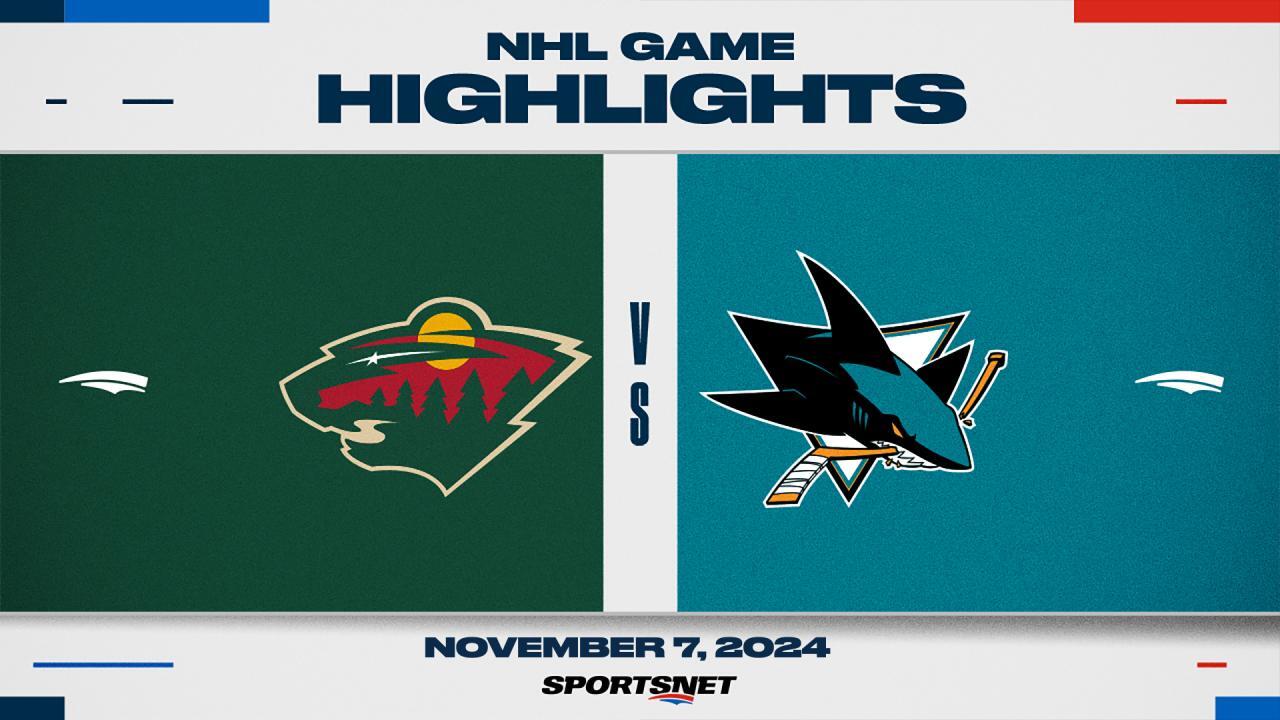 NHL Highlights: Wild 5, Sharks 2