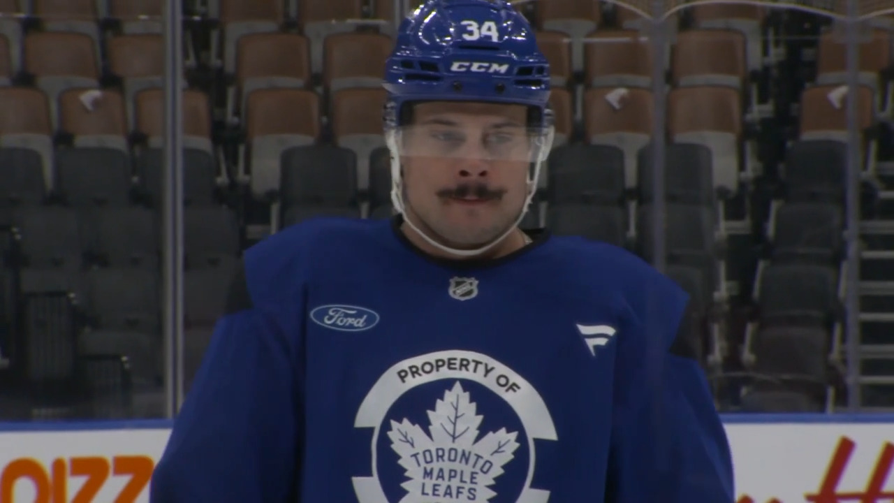 Matthews takes the ice at Maple Leafs’ optional skate on Saturday