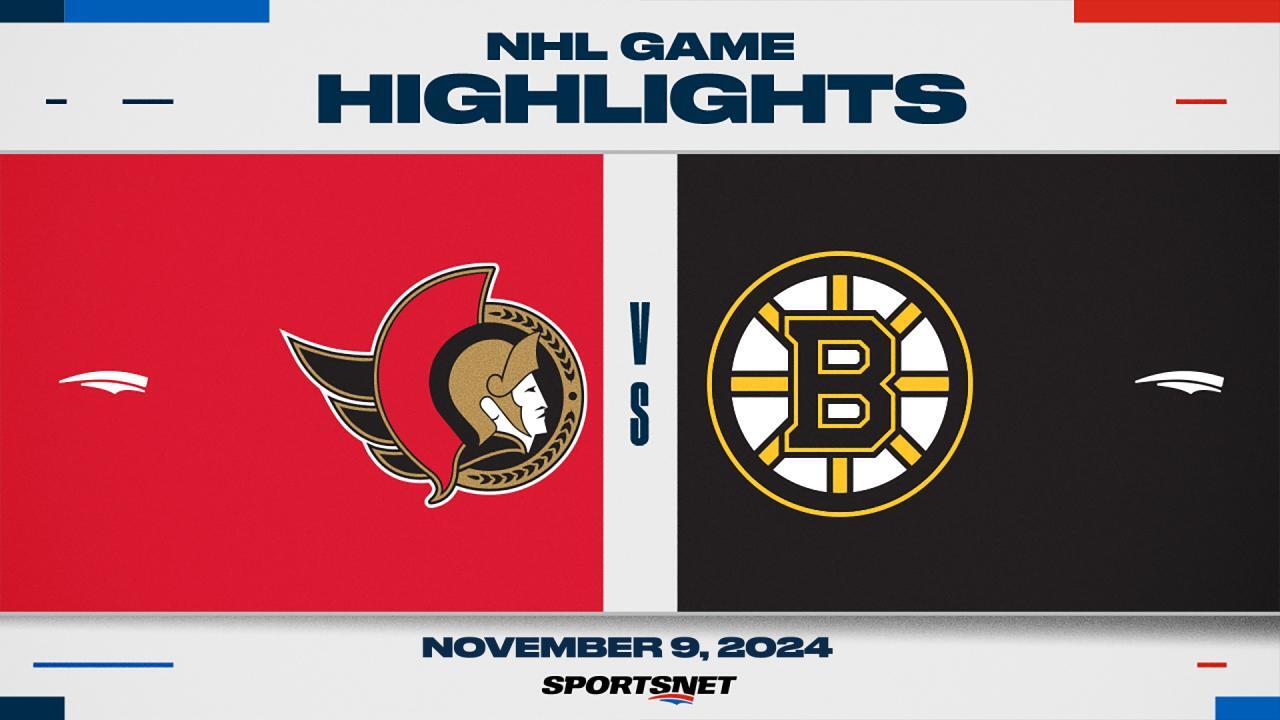 NHL Highlights: Senators 3, Bruins 2 (OT)