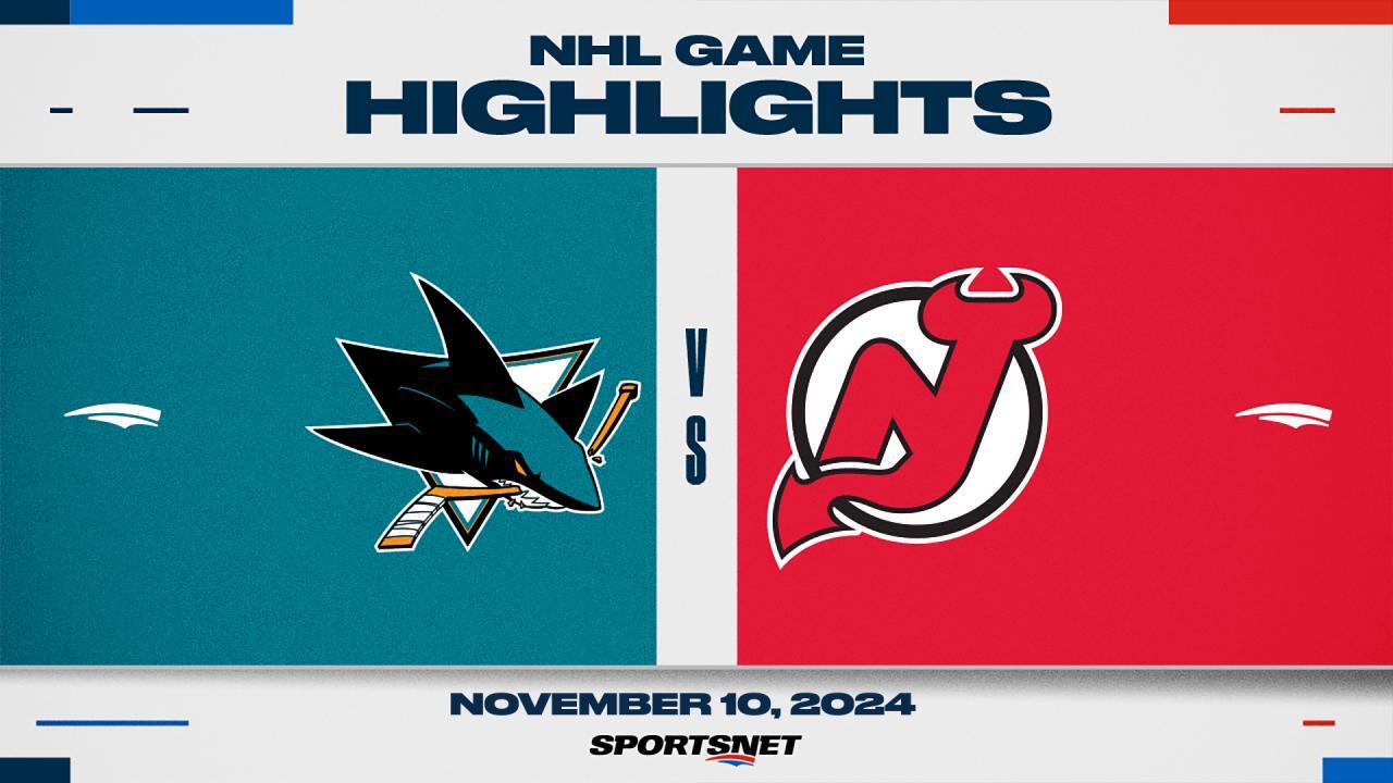 NHL Highlights: Sharks 1, Devils 0