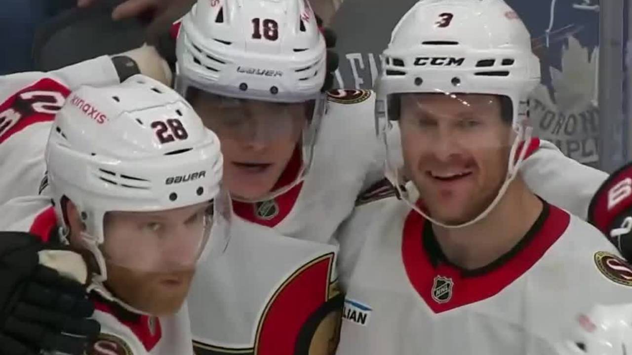 Senators strike twice in under a minute to open big lead vs Leafs