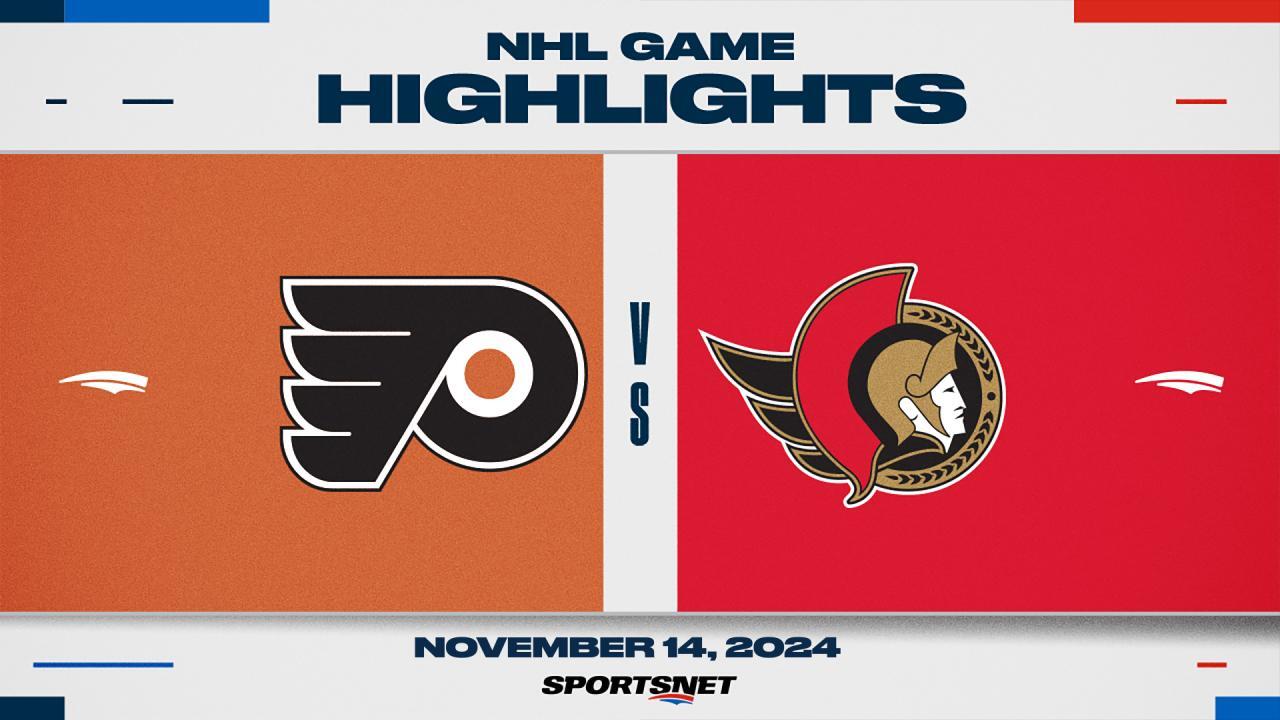 NHL Highlights: Flyers 5, Senators 4 (OT)