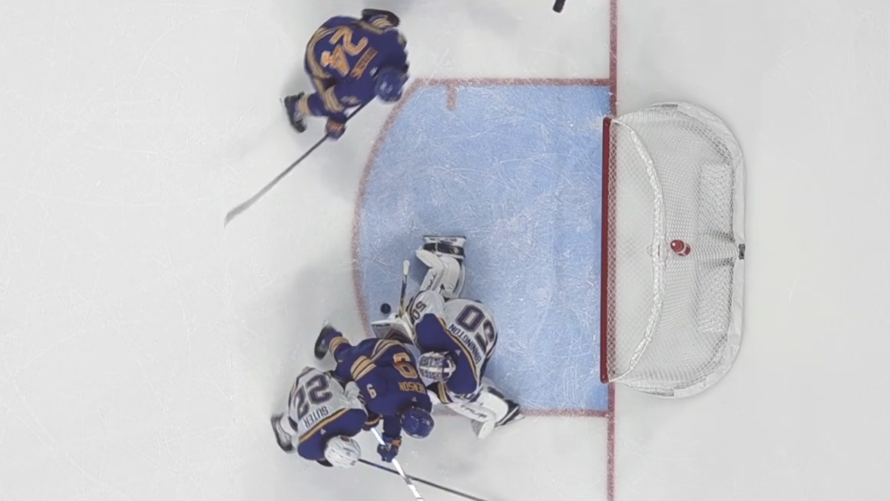 Cozens’ game-tying goal for Sabres called off for goaltender interference