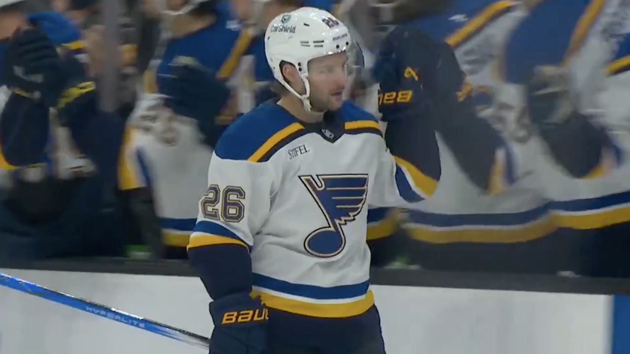 Blues’ Walker wrists one home from the slot after great no-look pass