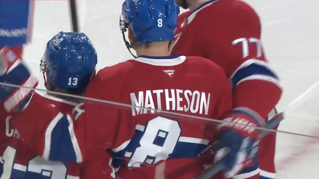 Canadiens’ Matheson notches first goal of the season vs. Blue Jackets