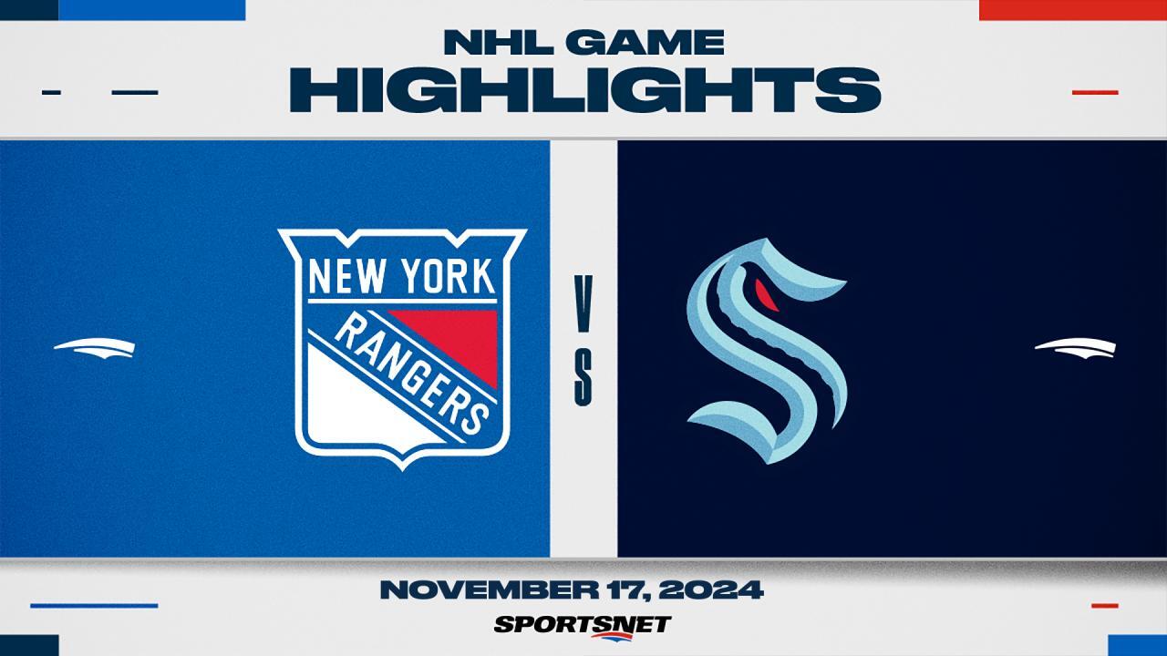 NHL Highlights: Rangers 2, Kraken 0