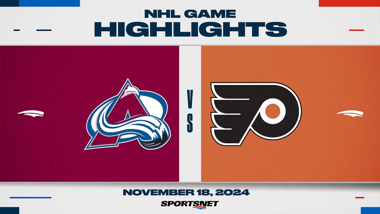 NHL Highlights: Avalanche 3, Flyers 2