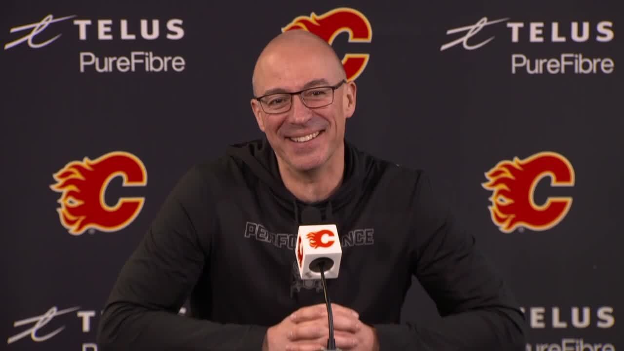 Flames’ Huska on Wolf starting back-to-back: ‘The right thing to do’