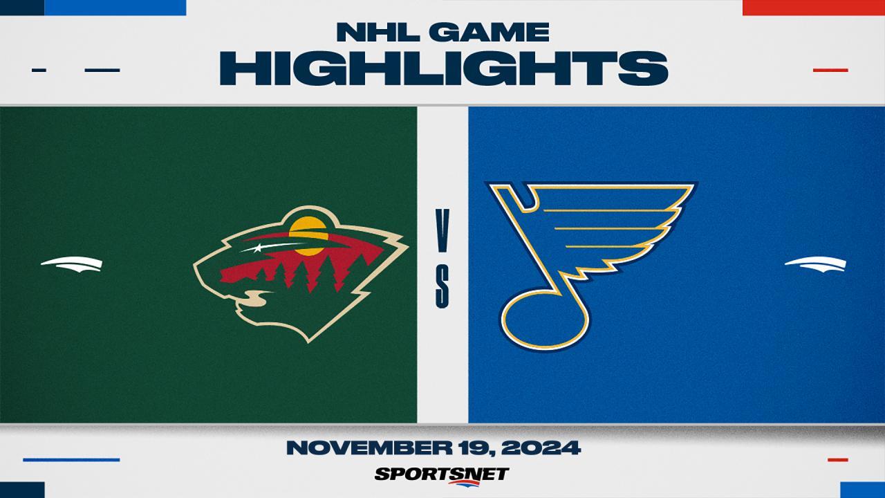 NHL Highlights: Wild 4, Blues 2