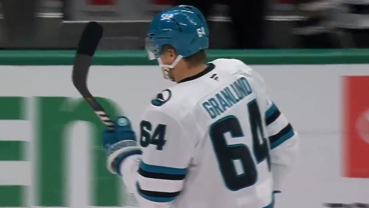 Sharks’ Granlund fends off backcheck for tough short-handed goal