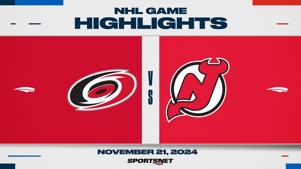 NHL Highlights: Devils 4, Hurricanes 2