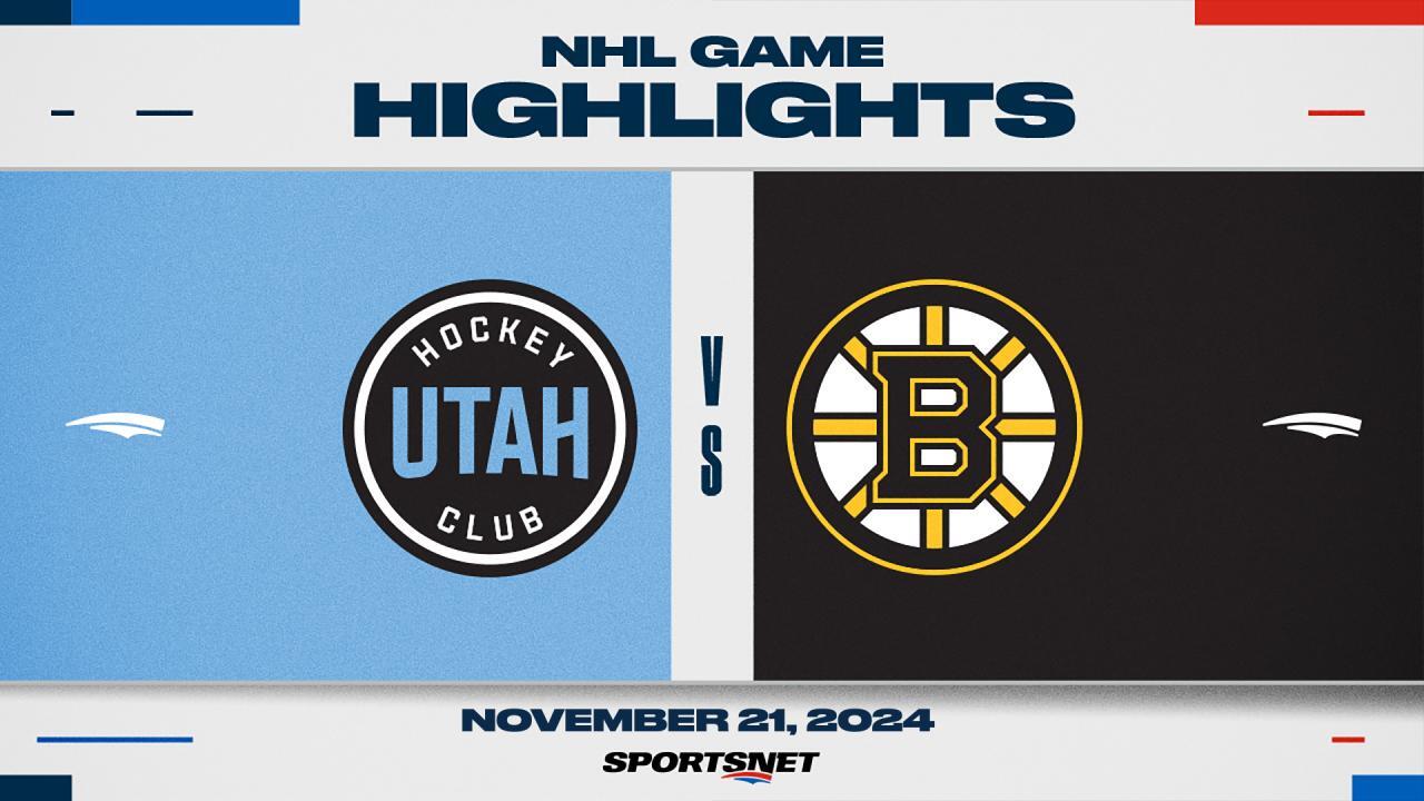 NHL Highlights: Bruins 1, Utah HC 0