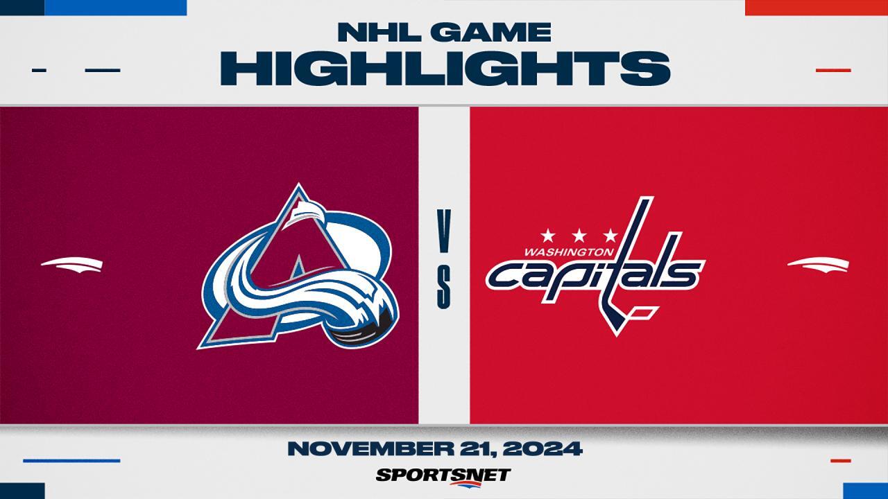 NHL Highlights: Avalanche 2, Capitals 1