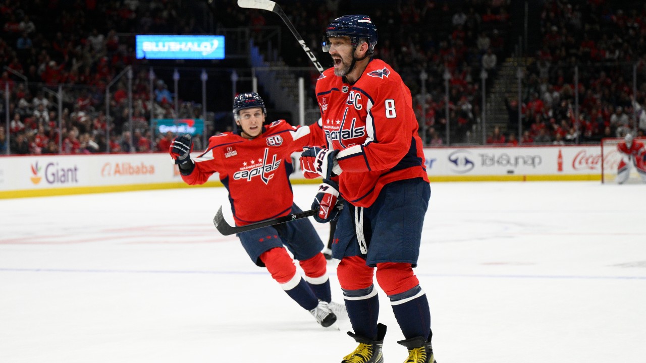 Ovechkin scores sixth of season as Capitals rout Blue Jackets