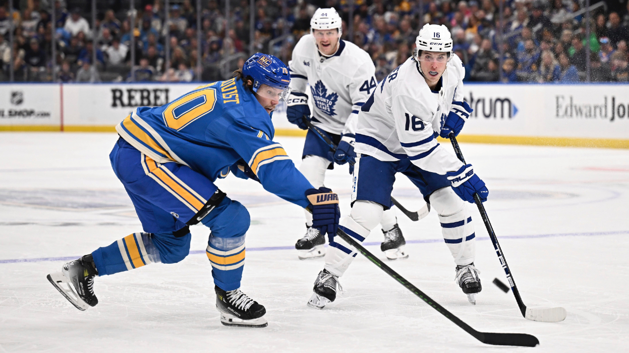 Blues beat Maple Leafs in Berube’s return to St. Louis